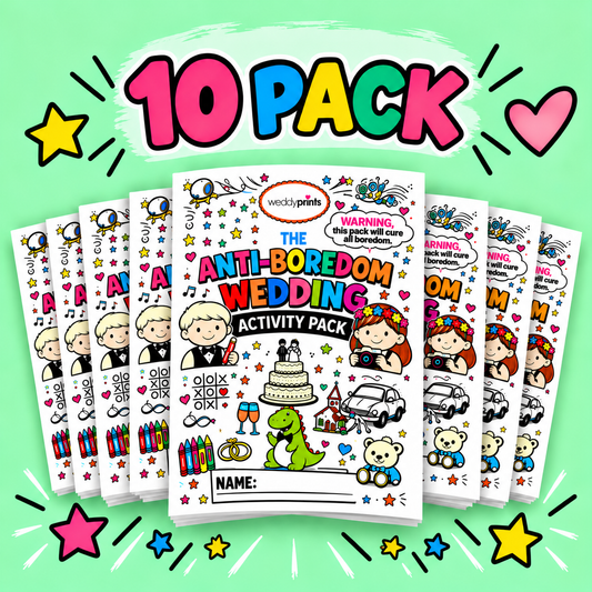 LARGE BUNDLE | 10 x Wedding Activity Packs For 10 Kids (170 activity pages!) SPECIAL OFFER Bundle | PLUS 10 x FREE Toddler Packs! | Suitable for all ages! ⭐⭐⭐⭐⭐