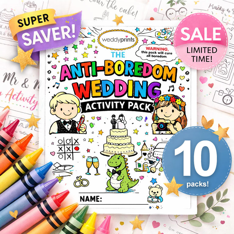 LARGE BUNDLE | 10 x Wedding Activity Packs For 10 Kids (contains 170 activity pages!) SPECIAL OFFER Bundle | PLUS 10 x FREE Toddler Packs! | Suitable for all ages! ★★★★★