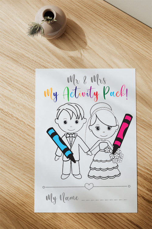 DIGITAL VERSION | Mr & Mrs Kid's Wedding Activity Pack A4 | Unlimited Copies | Sent Instantly! | FREE Toddler Pack! | 14 pages! | Suitable for all ages! ★★★★★