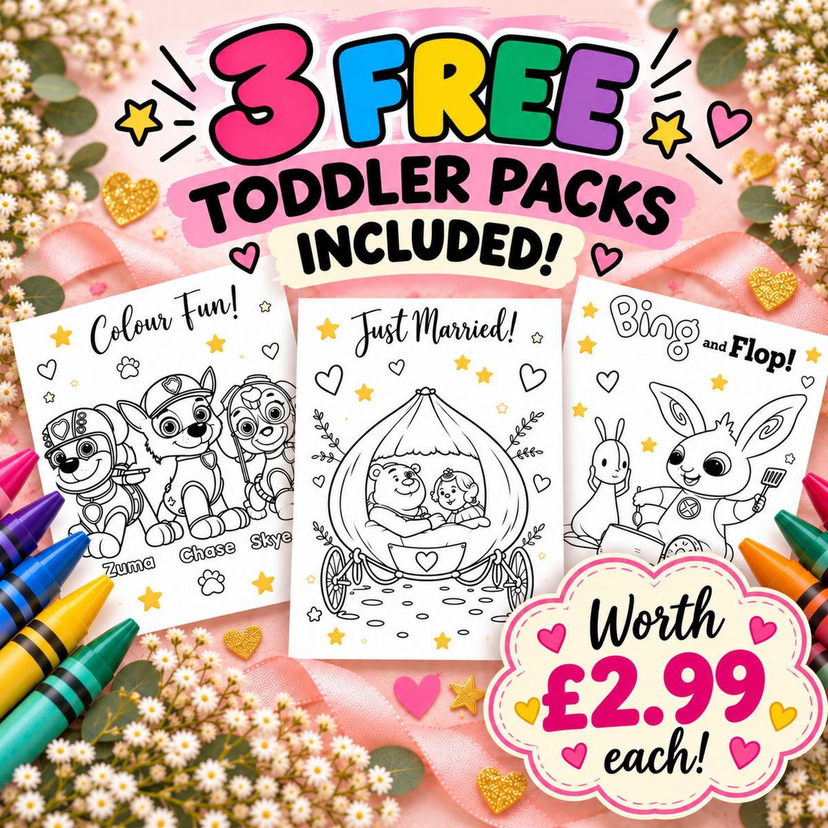 🔥 NOW REDUCED! | SMALL BUNDLE | 3 Wedding Activity Packs + 3 FREE Toddler Packs | 50+ bought in past month ⭐⭐⭐⭐⭐