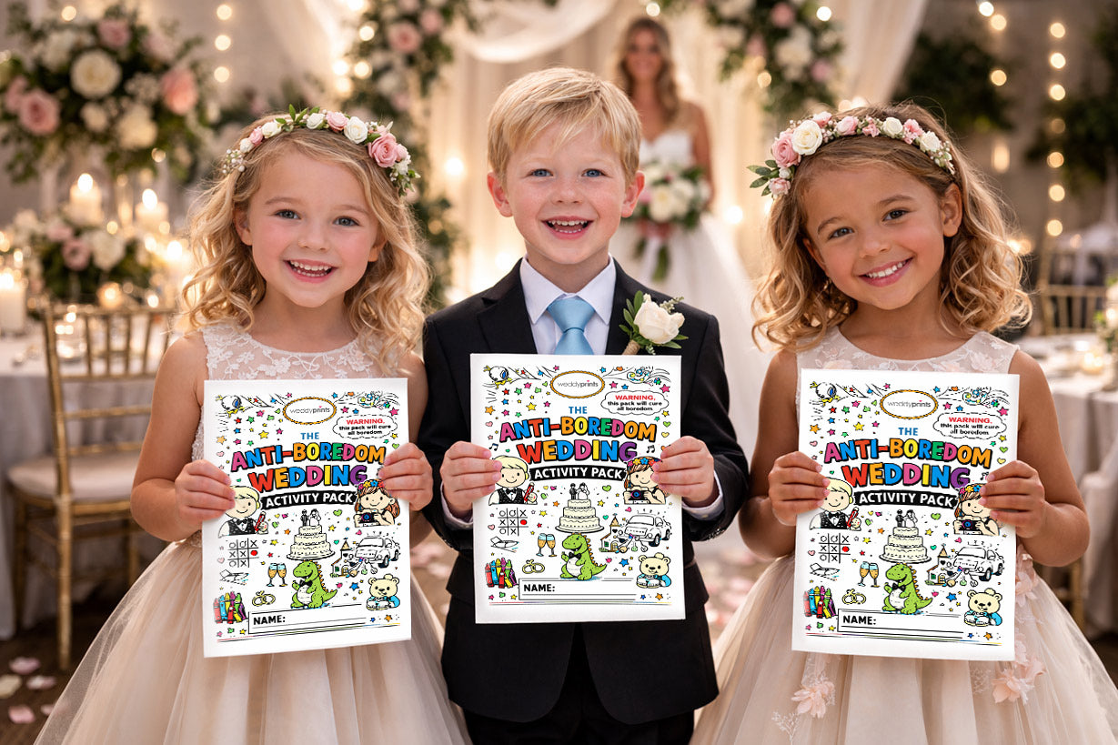 SMALL BUNDLE (✨Most Popular) | 3 x Wedding Activity Packs For 3 Kids (51 wedding activity pages!) SPECIAL OFFER Bundle | PLUS 3 x FREE Toddler Packs! | Suitable for all ages! ★★★★★