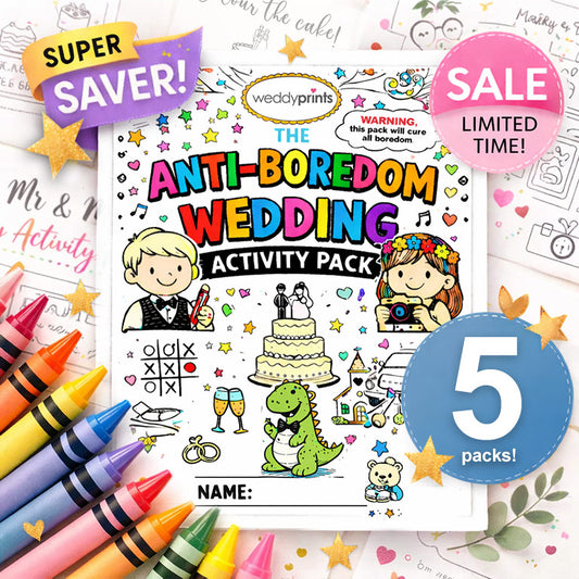 Activity Pack Pages Kid's Activity Packs – WeddyPrints