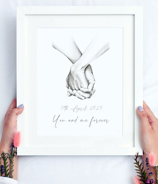 Forever A4 print | Wedding Gift For Partner | Size A4 | Ideal for framing | Instant download