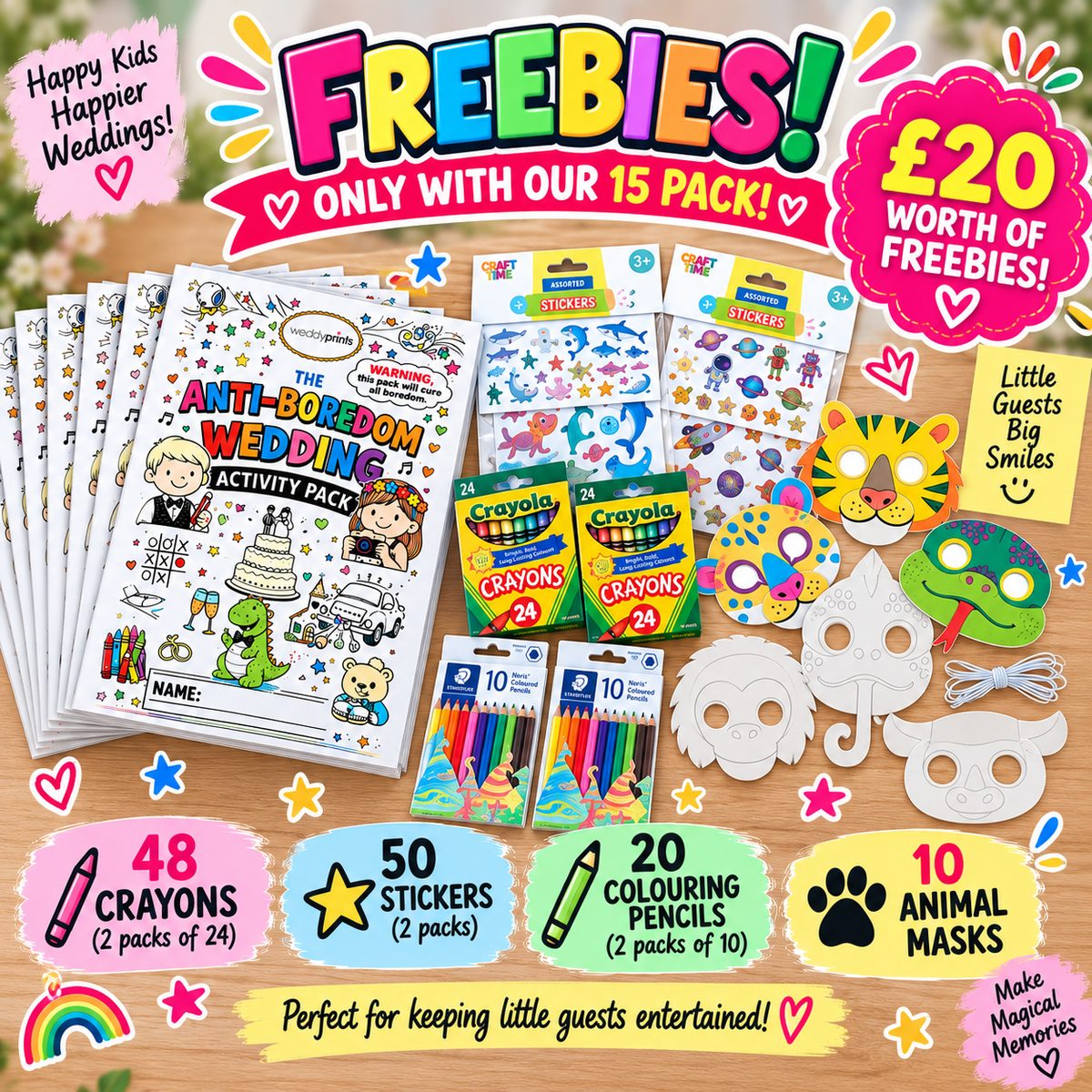 EXTRA EXTRA LARGE BUNDLE | 20 Wedding Activity Packs + 20 FREE Toddler Packs (PLUS bonus Extras!) ⭐⭐⭐⭐⭐